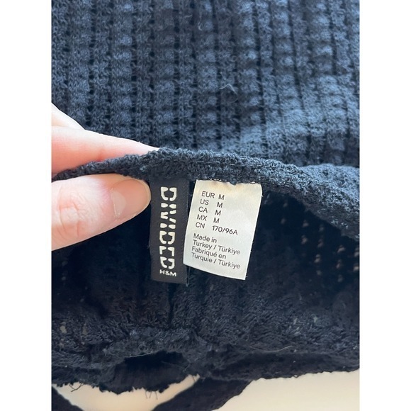 Y2K Crochet Halter Keyhole Top Fairy Whimsigoth Womens Black M - Picture 5 of 9